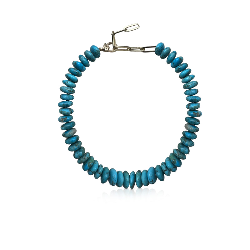 14k Jumbo Turquoise Necklace Style 3