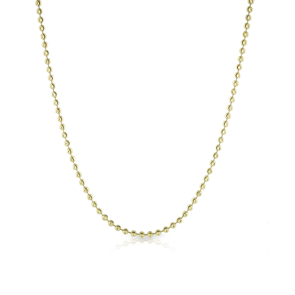14k 2mm Ball Chain Necklace S. Carter Designs