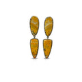 Bumble Bee Jasper Double Drop Earrings