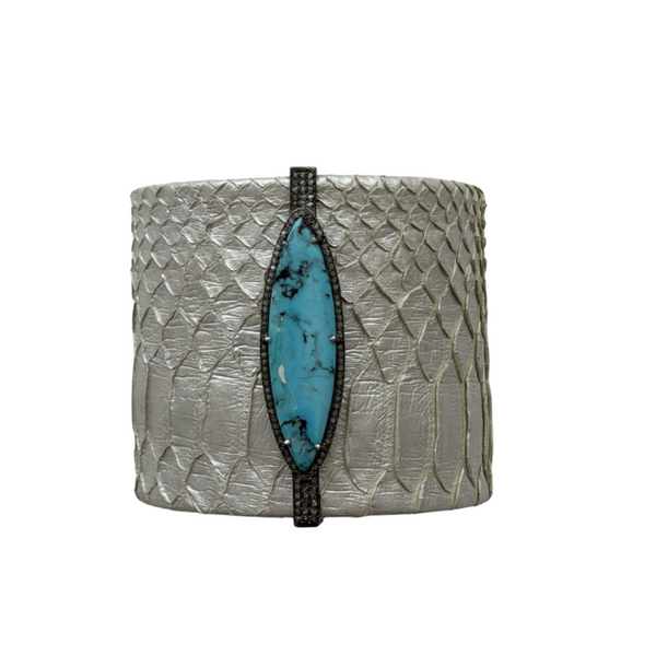 Kingman Turquoise Python Cuff 1