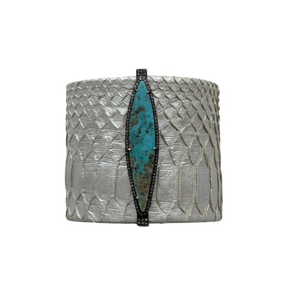 Kingman Turquoise Python Cuff 2