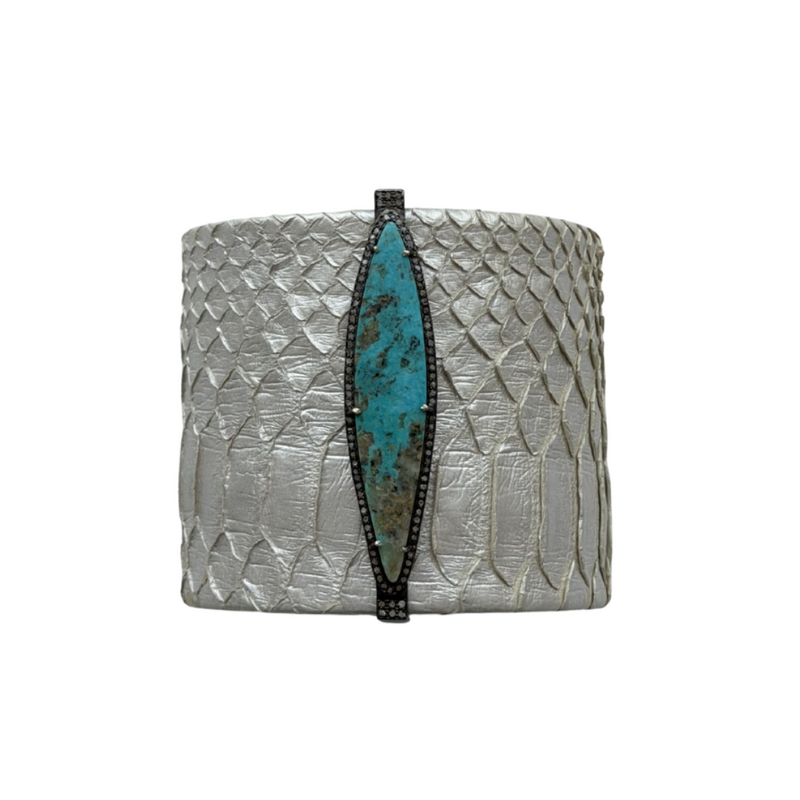 Kingman Turquoise Python Cuff 2