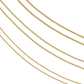 14k Round Box Chain Necklace