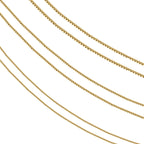 14k Round Box Chain Necklace