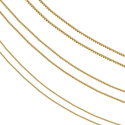 14k Round Box Chain Necklace