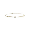 14k Diamond Hammered Wire Choker