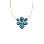 14k Free Form Kingman Turquoise Necklace