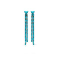 14k Heart Turquoise Dangle Earrings