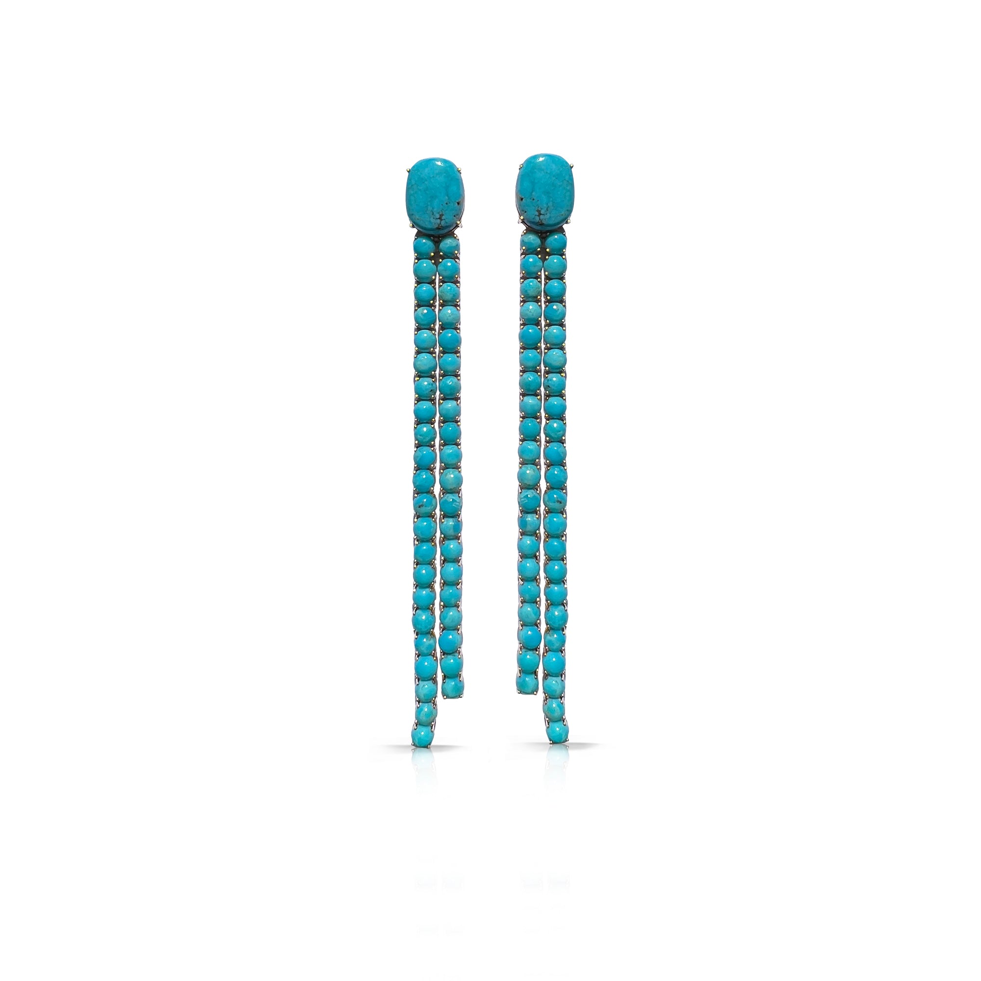 14k Turquoise Dangle Earrings