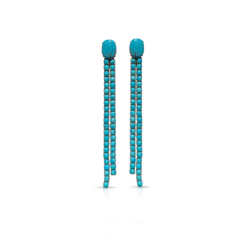 14k Turquoise Dangle Earrings