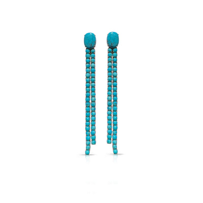 14k Turquoise Dangle Earrings