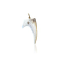 14k Double Fork Antler Charm