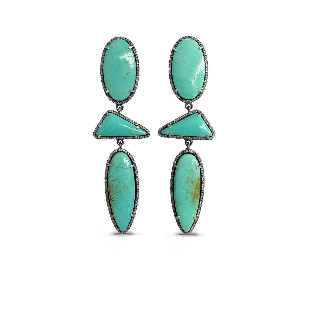 Chilean Triple Drop Earrings