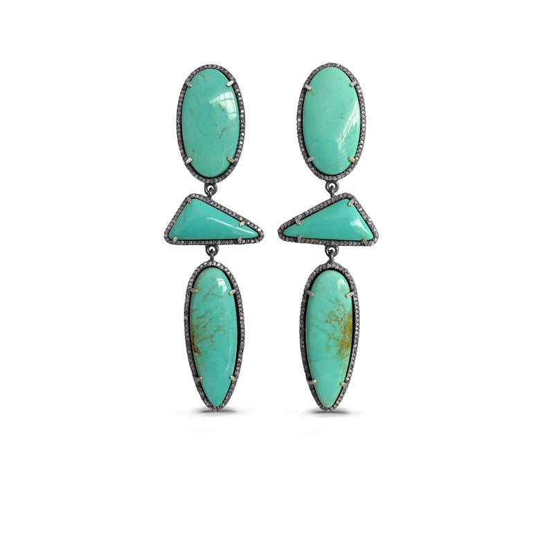 Chilean Triple Drop Earrings