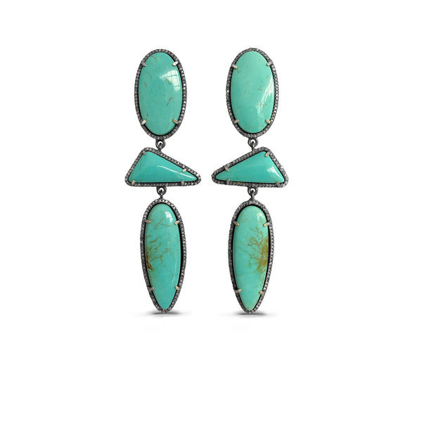 Chilean Triple Drop Earrings