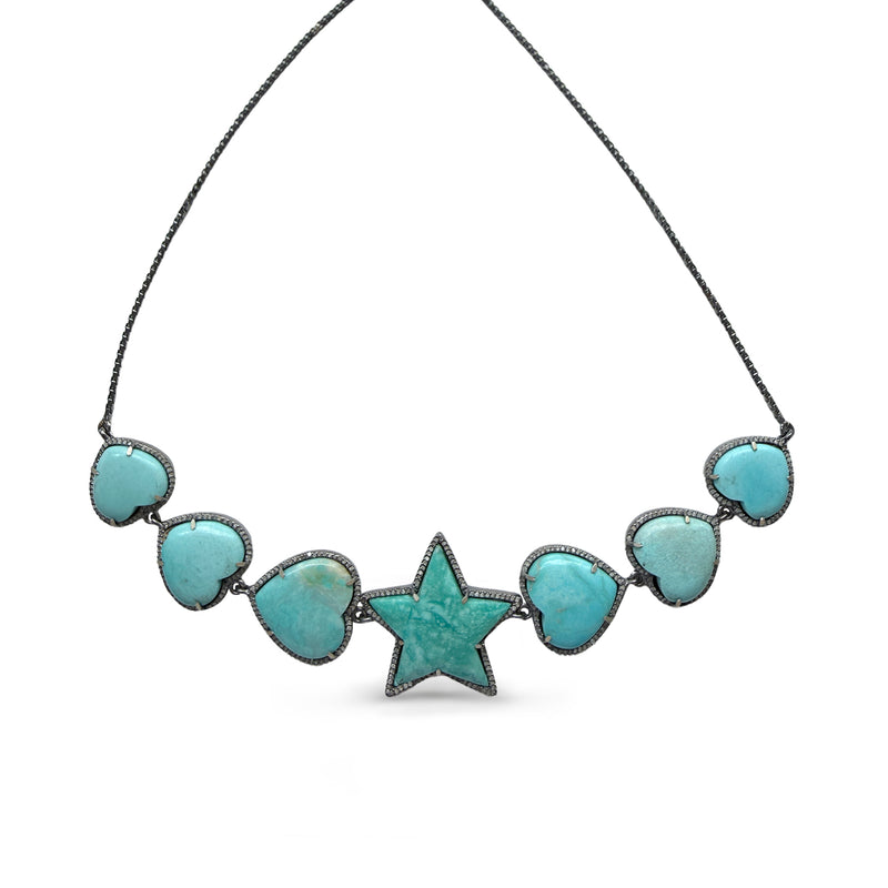 Campitos Stars + Hearts Choker