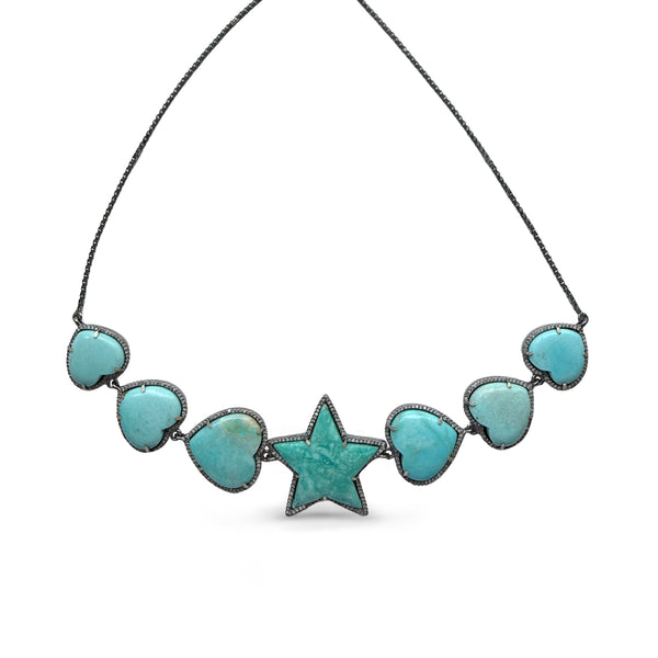 Campitos Stars + Hearts Choker