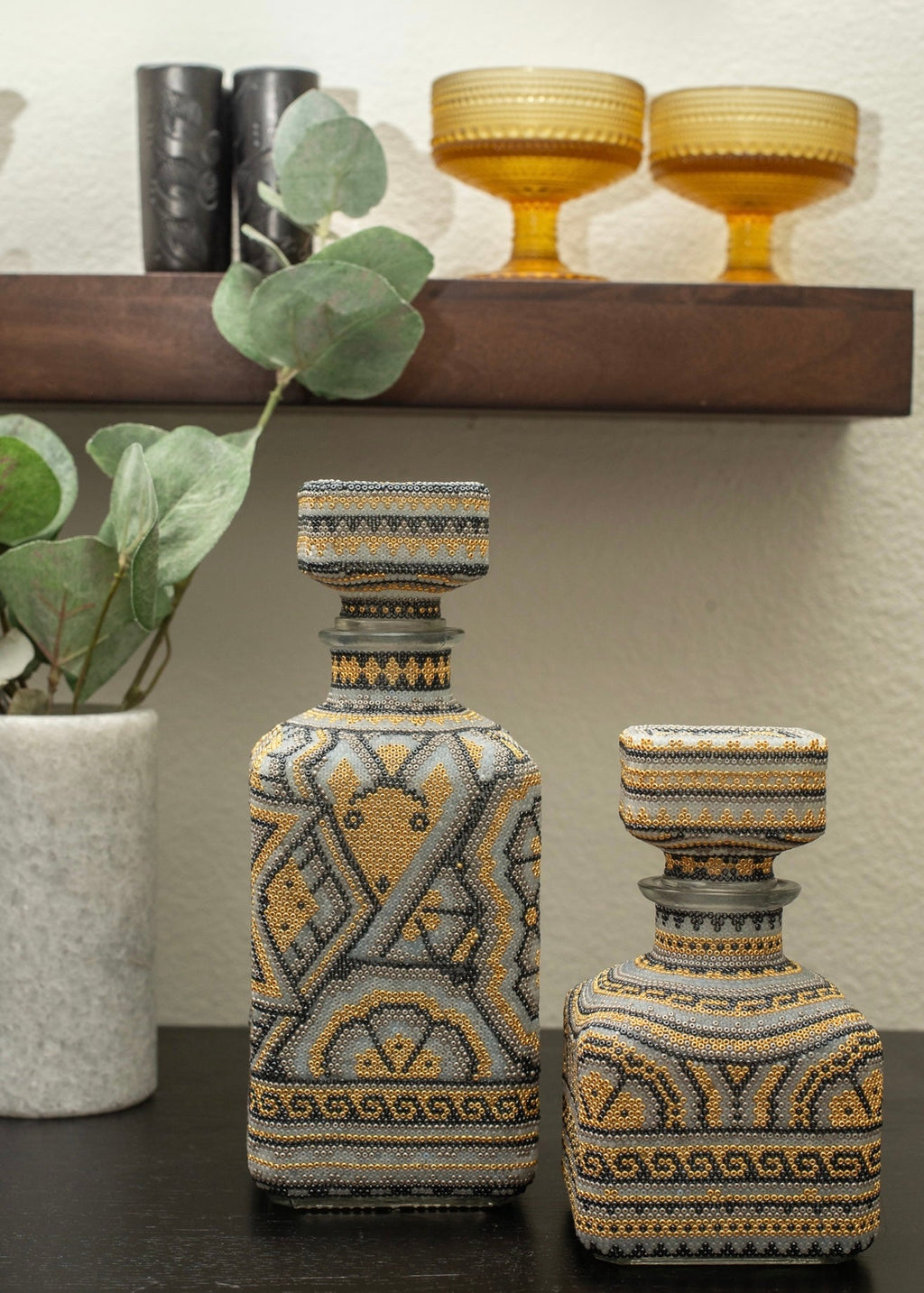 Huichol Decanter - Oro