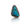 Turquoise Metal Matrix Ring