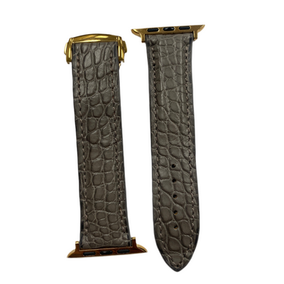 Apple Watch Band, Light Grey Matte Alligator