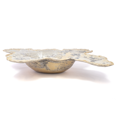 High Polished Gray Gold Onyx Bowl