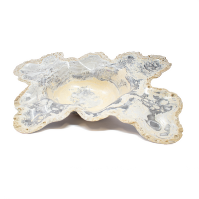 High Polished Gray Gold Onyx Bowl