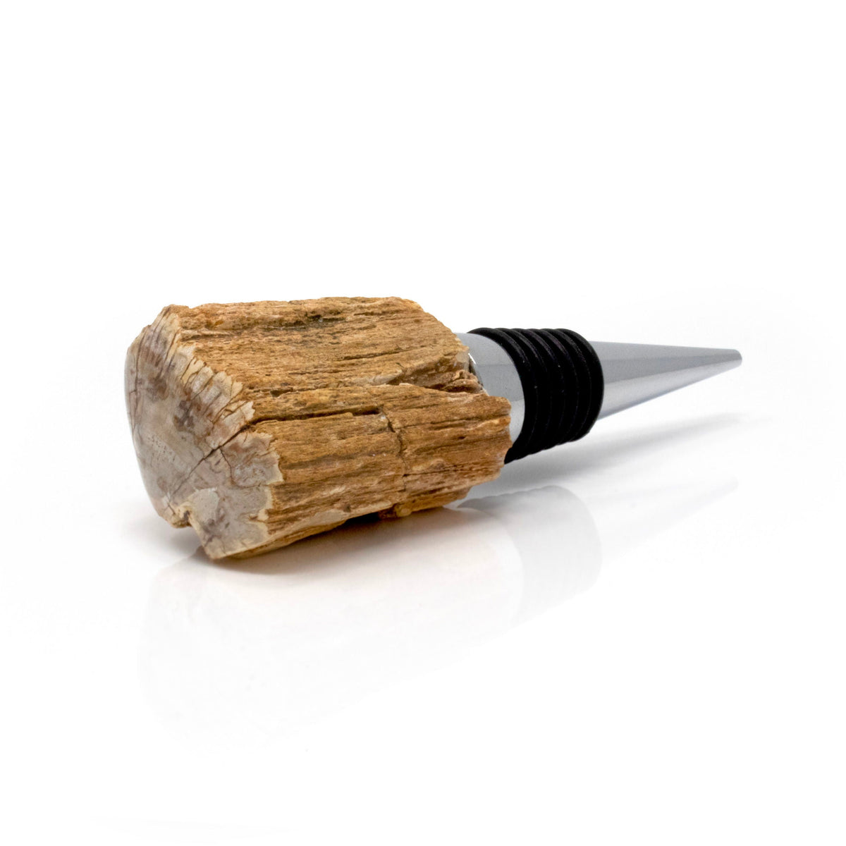 Madagascar Petrified Wood Stump Wine Stopper