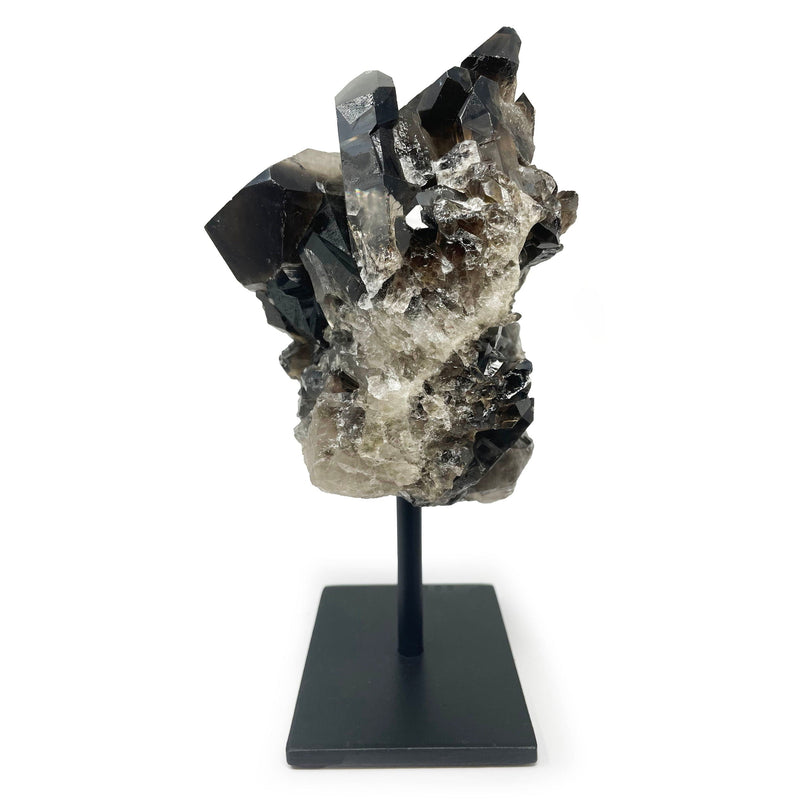Smoky Quartz Cluster on Post Stand