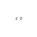14k Yellow Gold Diamond Lightning Bolt Earrings