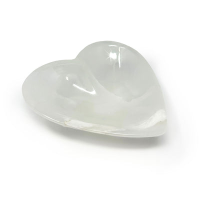 Ice White Onyx Heart Vessel