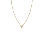 14k 6mm Gold Diamond Necklace