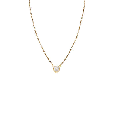 14k 6mm Gold Diamond Necklace