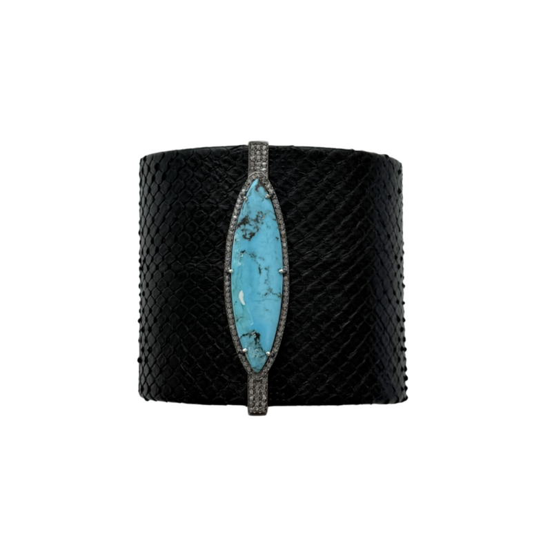 Kingman Turquoise Python Cuff 1
