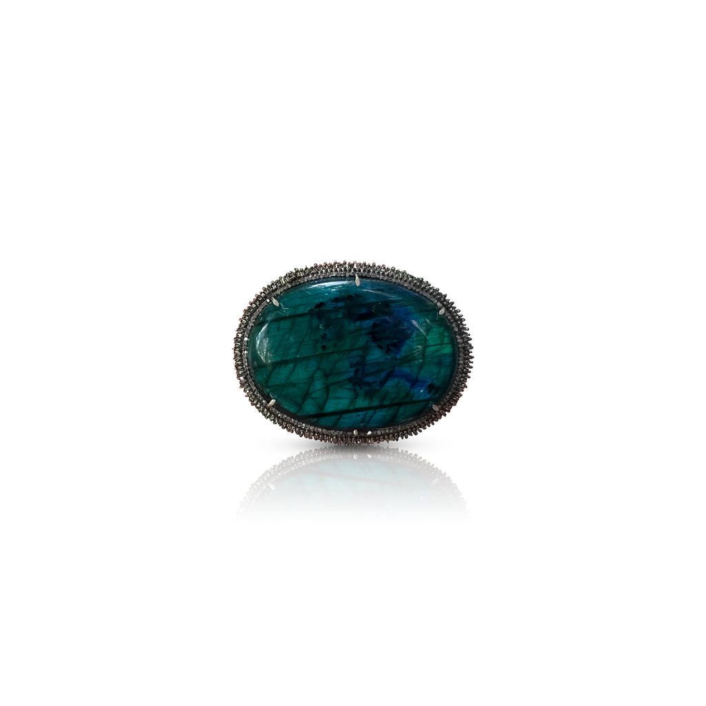 Labradorite Belt Buckle