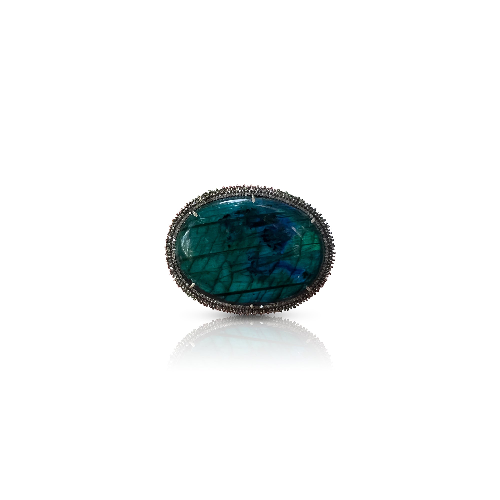 Labradorite Belt Buckle