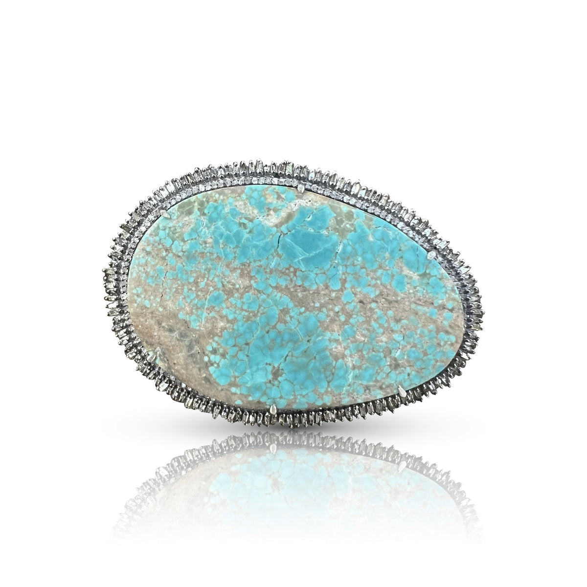 Number 8 Turquoise Belt Buckle
