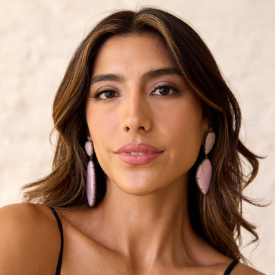 Phosphorite Double Drop Earrings