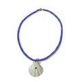14k Pink and Blue Paracord Necklace