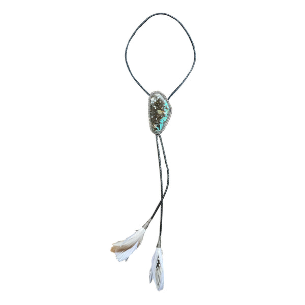 Kingman Turquoise Bolo Tie