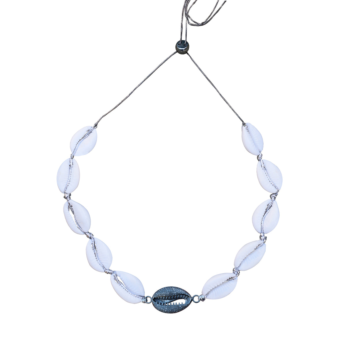 Cowrie Pave Diamond Choker