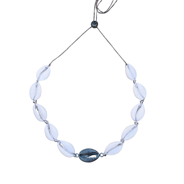 Cowrie Pave Diamond Choker