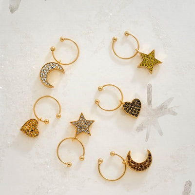 Celestial wine charms