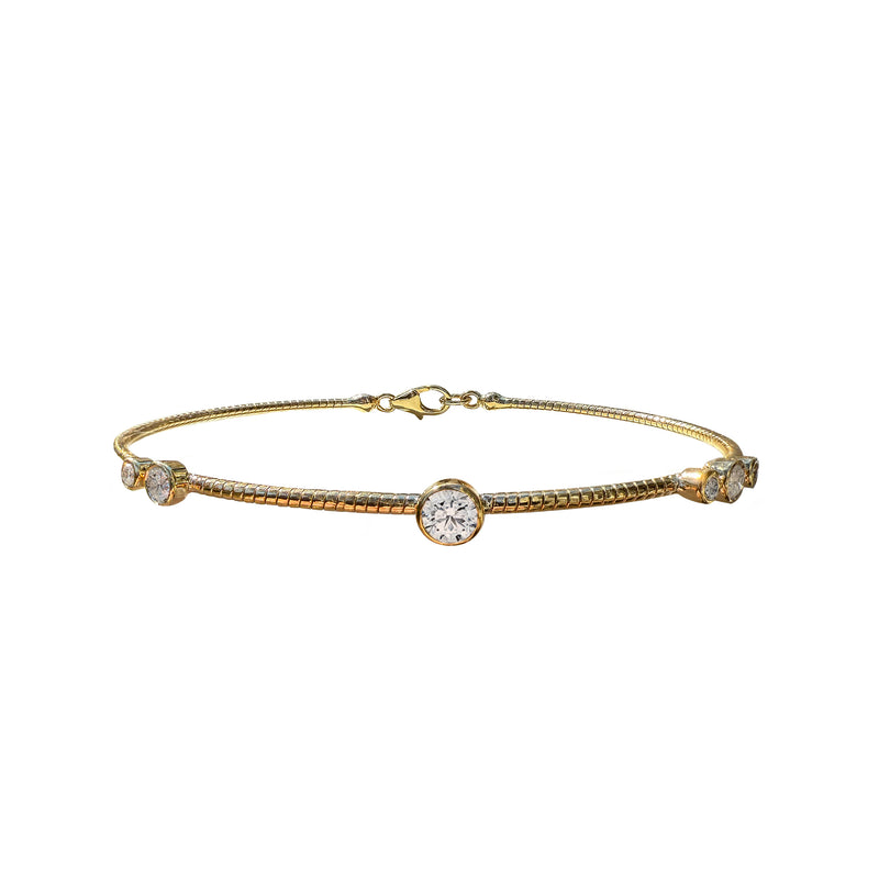 14k Diamond Flex Bracelet