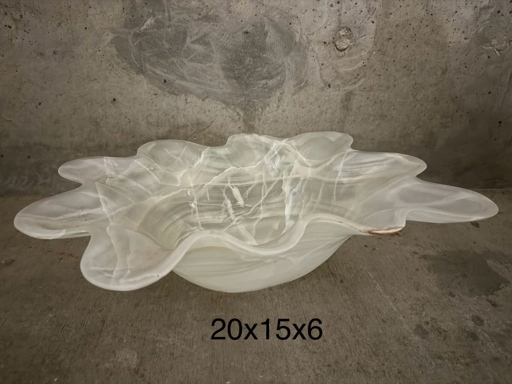 White Onyx Bowl