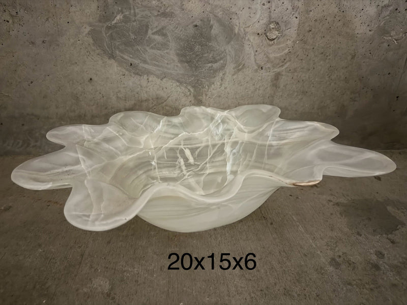 White Onyx Bowl