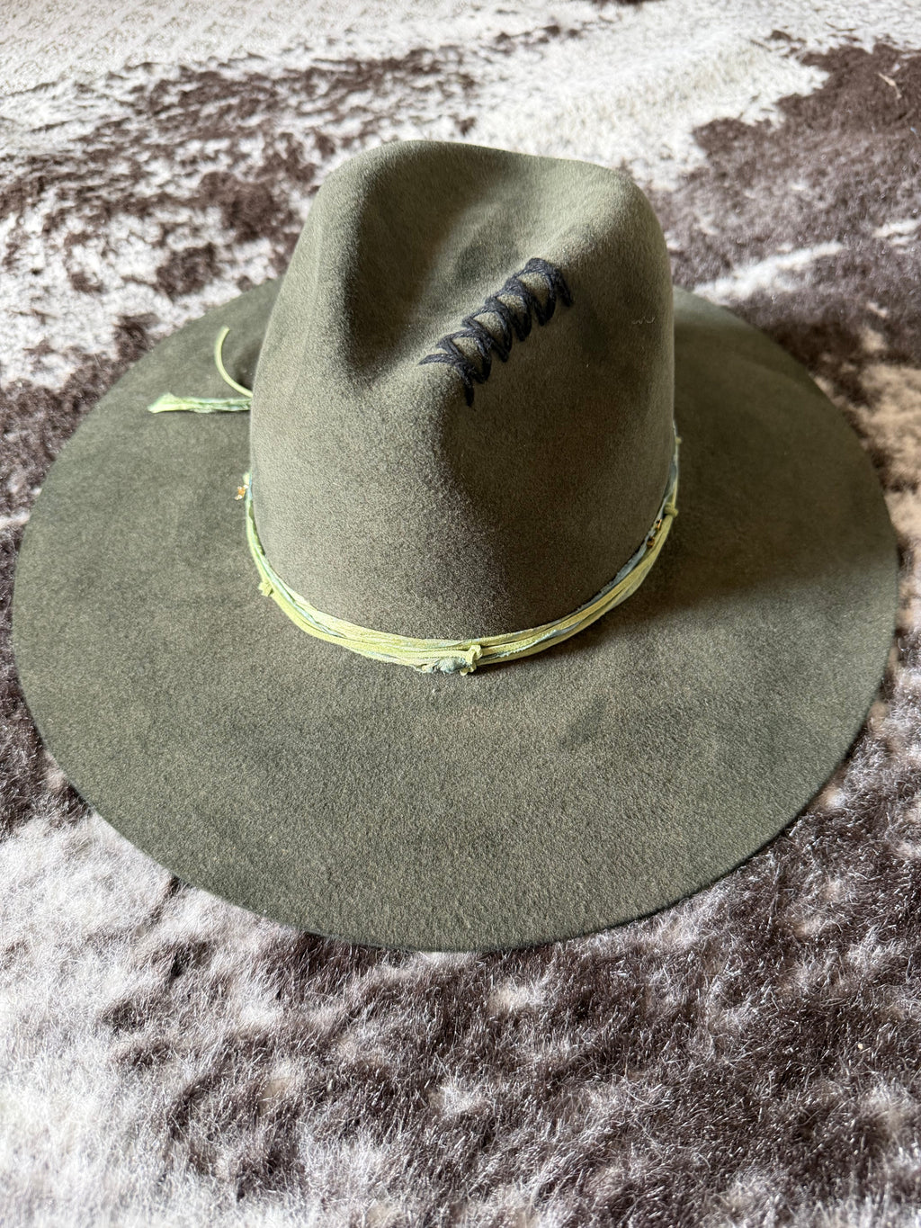 H+H Washed Green Felt