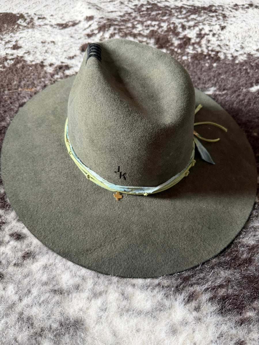 H+H Washed Green Felt