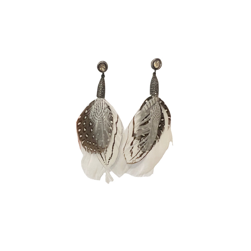 Natural Feather Earrings