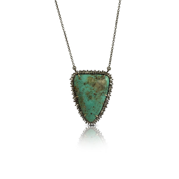 Turquoise Shield Necklace 1