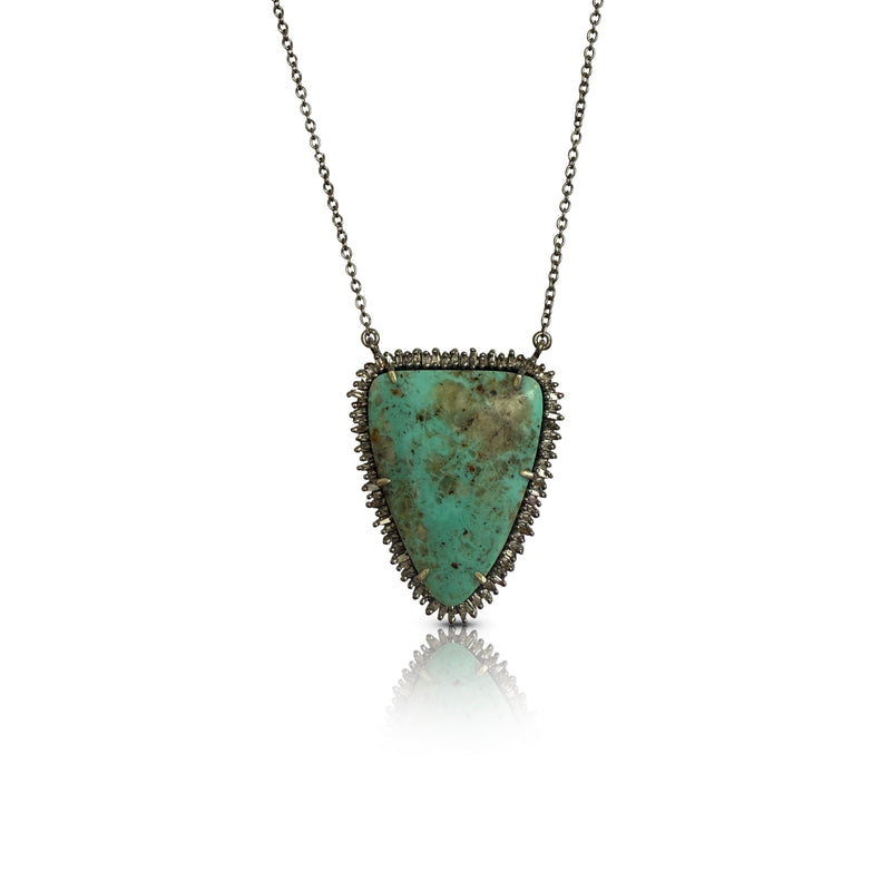 Turquoise Shield Necklace 1